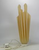 Georgia Jacob for Athena, a Handkerchief table lamp, circa 1970, in the form of draped fabric on a