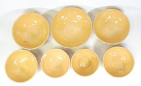 Isabella Pope, Seven Studio Pottery Bowls in Various Sizes. Pope was a Master Potter and teacher who