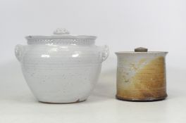 Isabella Pope, Two Studio Pottery Storage Jars. Pope was a Master Potter and teacher who created
