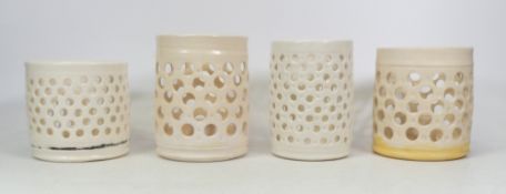 Isabella Pope, Studio Pottery Candle Holders. Pope was a Master Potter and teacher who created these