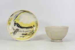 Isabella Pope, Studio Pottery Small Bowl and Plate. Pope was a Master Potter and teacher who created