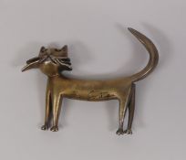 Jean Cocteau, 2002 Signature Cat Brooch. Height: 5cm
