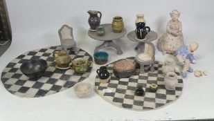 Isabella Pope, A Collection of Studio Pottery Figures, Miniatures and Doll House Items. Pope was a