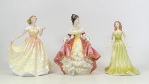 Royal Doulton, Three Lady Figures Deborah HN3644, Southern Belle HN2229 and Peridot (3)