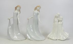 Royal Worcester, Three Lady Figures For You x2 and Friendship. (3)