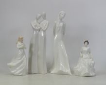 Royal Doulton, Tomorrow's Dream HN3665, Harmony HN4096 and Loving You HN3389 together with an