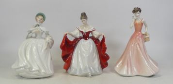 Royal Doulton, Three Lady Figures Sara HN2265, Georgina HN4047 and Jessica HN3169 (3)