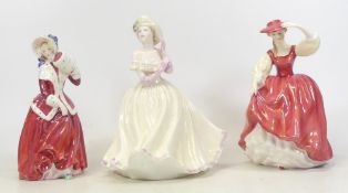 Coalport Ladies of Fashion Marianne together with Royal Doulton Christmas Morn HN1992 and