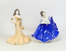 Two Lady Figures includes Coalport Ladies of Fashion Julianna and Royal Doulton Elaine HN2791 (2)