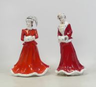 Coalport Ladies of Fashion Merry Christmas 2004 and Sophie