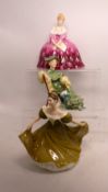 Three Royal Doulton figurines: Lynne HN2329 and 2nds figures Ascot HN2356 and Victoria HN2471 (3).