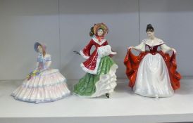 Royal Doulton Lady Figurines to include Wintertime HN3622, Sara HN2265, Daydreams HN1731 (all