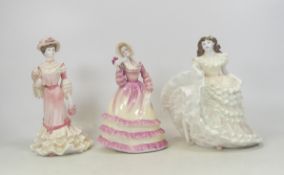 Coalport, Three Lady Figures Ladies of Fashion, Tara and Georgina (3)
