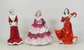 Coalport, Three Lady Figures Ladies of Merry Christmas 2004, Daphne and Romany Dance (3)