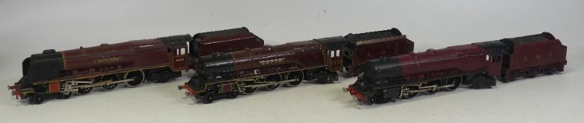 Three Hornby Dublo locomotives to include Duchess class 4-6-2 'City of London' 46245 BR maroon, 4-