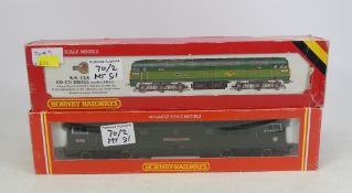 Two Hornby OO gauge diesel locomotives to include R319 BR C-C Hydraulic Class 52 'Western Yeoman'