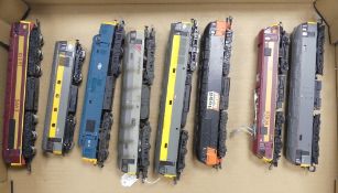 Collection of loose Hornby, Lima and Mainline OO/HO gauge diesel locomotives to include BR Class