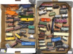 Collection of Hornby, Mainline and Tri-ang OO gauge freight carriages, vans, wagons and tankers. (