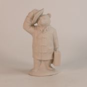 Wade, trial Kate Moss signed Paddington Bear undecorated. Unmarked. Box and certificate included.