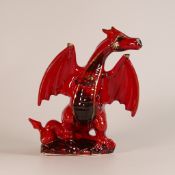 Anita Harris model of Dragon Heart figure H. 23cm W. 20cm gold signed.