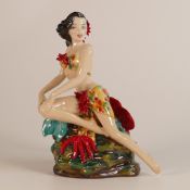 Peggy Davies Kevin Francis figure Coral tropicana girl. Limited edition of 17 of 300. Boxed with