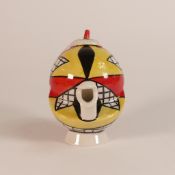 Lorna Bailey prototype mini La Crosse tea pot, went into a L/E of 75 Aug 2005