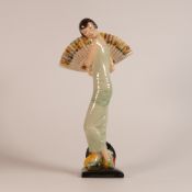 Kevin Francis rare early Kevin J Pearson, Francis J Salmon 1st in the series 'Lady With Fan'