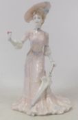 Coalport Lady Figurine La Belle Epoque 'Lady Frances on the grand tour' complete with box