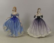 Royal Doulton, Lady figure Megan HN4539 and Melissa HN3977 (2)