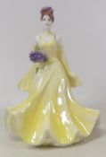 Coalport Lady Figurine The Flower Ladies Collection 'Dearest Iris' complete with box and certificate