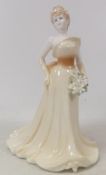 Coalport Lady Figurine The Modern Bride Collection ' Florence' complete with box and certificate
