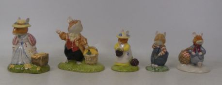 Royal Doulton Brambly Hedge characters to include Lady Woodmouse DBH32, Wilfred Carries the Picnic