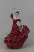 Coalport, Lady figure Flamenco. Limited edition.