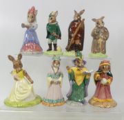 Royal Doulton Bunnykins to include Sundail DB213, Maid Marion DB245, Robin Hood DB244, Little John