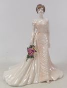 Coalport Lady Figurine The Modern Bride Collection 'Paris' complete with box and certificate