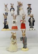Royal Doulton Bunnykins to include Wedding day DB287, Judge DB188, Choir Singer DB223, Lawyer DB214,