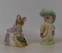 Beswick Beatrix Potter to include Hunca Munca Sweeping (Gilt Shovel) Benjamin Bunny (gilt