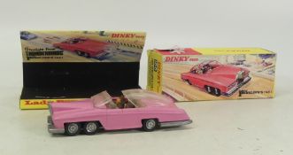 Dinky Toys diecast, Lady Penelope's Fab 1 no. 100, with clear roof and gold interior, Lady