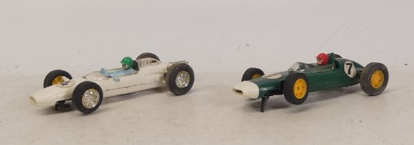 Two Tri-ang Scalextric F1 cars to include Cooper C.81 and B.R.M C.72. Untested. (2)