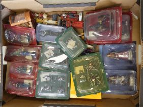 A mixed collection of loose and boxed hand painted scale figures to include Delprado, 1/32 scale