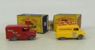 Two Matchbox Lesney boxed models to include No. 47 Brooke Bond Tea 1 ton Trojan Van and No. 42