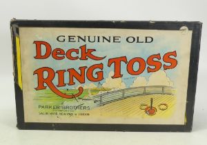 Genuine Old Deck Ring Toss, from Parker Brothers. Appears to be complete with original box and