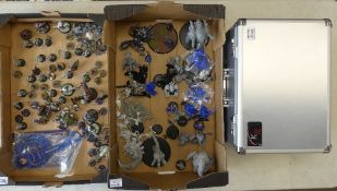 A collection of Warmachine Privateer Press figures, to include Cygnar army amongst others, most
