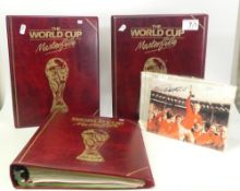 Large collection of World Cup Football Stamps from Mexico 1986, housed in three 'The World Cup'