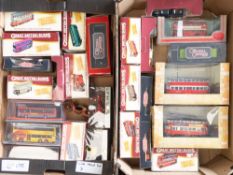 A collection of 1:76 scale buses to include Corgi Trackside Dennis F12 Fire Brigade, Scammell