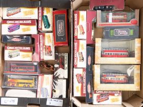 A collection of 1:76 scale buses to include Corgi Trackside Dennis F12 Fire Brigade, Scammell