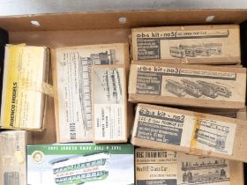A collection of BEC models to include a.b.s Kit no.5 LCC open top car, no.4, no.3, no.2 LCC open top
