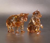 Swarovski Crystal Bear Cubs in original box