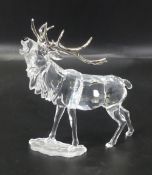 Swarovski Crystal Figurine 'Christmas Stag' 1133076 in original box