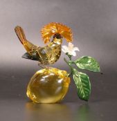 Swarovski Crystal 'Idyllia' Royal Flycatcher figure in original box 10cm High